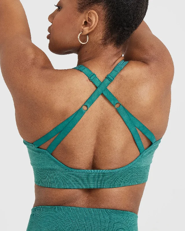 Classic Seamless 2.0 Bralette | Mineral Green Marl