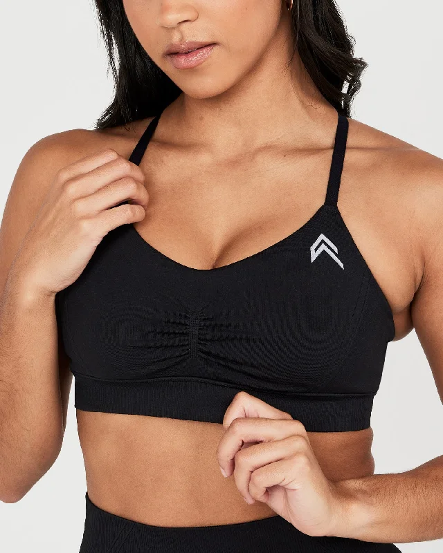 Effortless Micro Bralette | Black