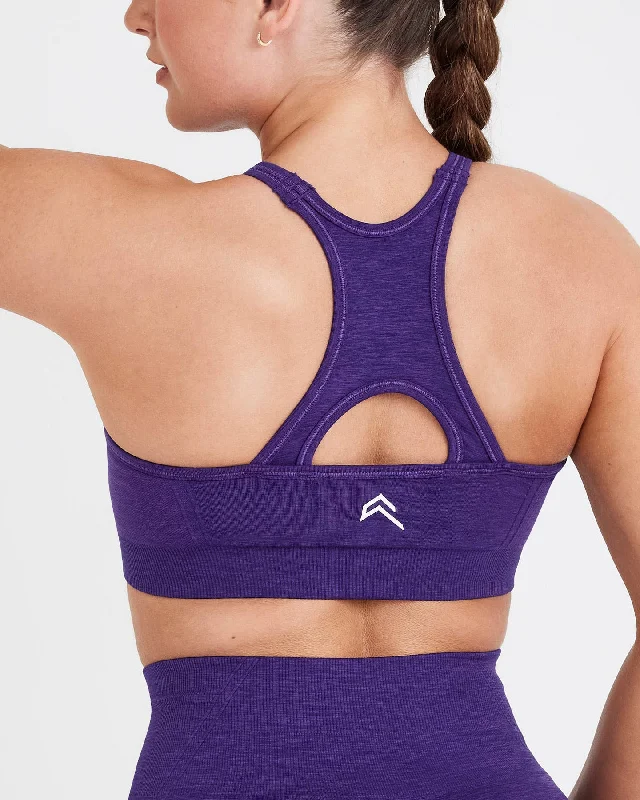 Effortless Seamless High Neck Bralette | Amethyst