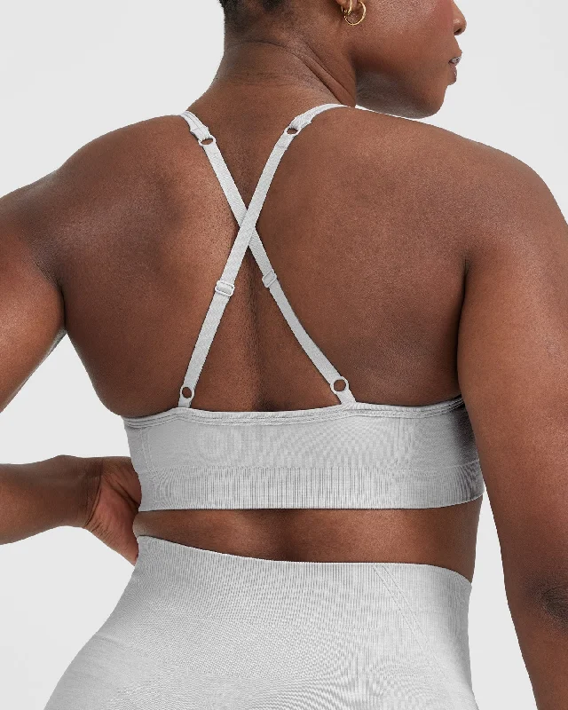 Effortless Strappy Bralette | Grey Marl