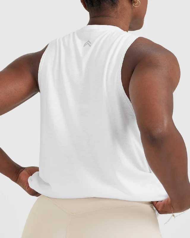 Go To Muscle Vest | White