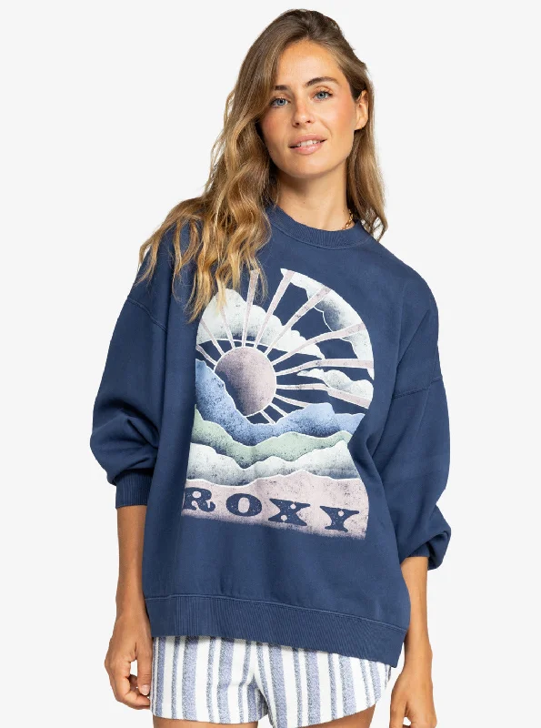 Lineup Oversized Crew Neck Sweatshirt - Naval Academy