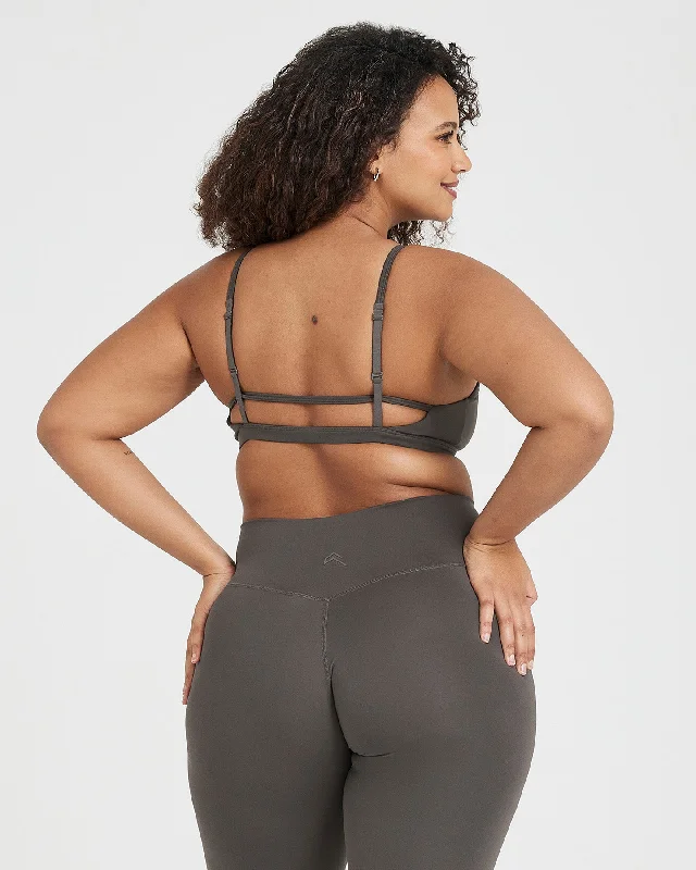 Timeless Strappy Bralette | Deep Taupe