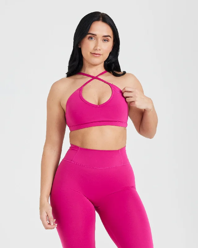 Timeless Strappy Bralette | Fuchsia