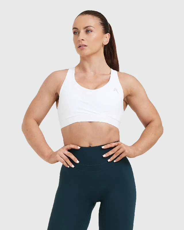 Unified Layered Sports Bra | White