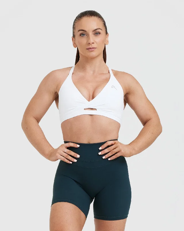 Unified Twist Sports Bra | White