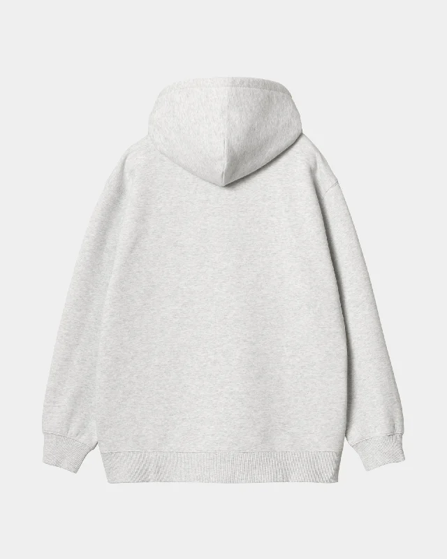 Women’s Hooded Carhartt Sweatshirt | Ash Heather / Dusty Rose